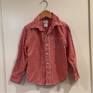 Carter's Red Gingham Button Down Shirt